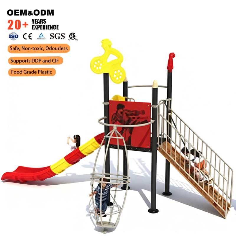 Outdoor Adventure Center - 2026 Eco-friendly Plastic-Metal Structure Outdoor Playground