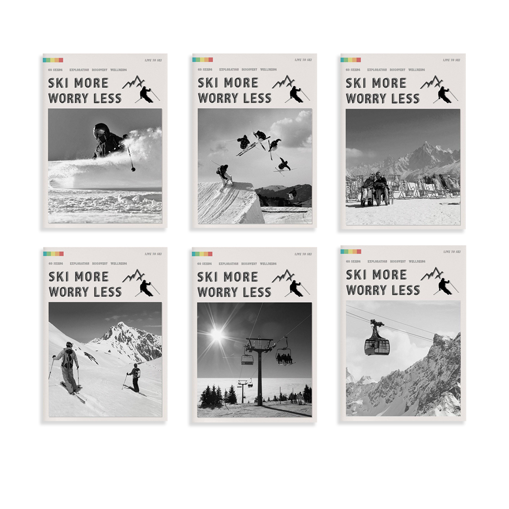 Ski More Worry Less Poster, Sk - Outdoor Adventure York recension och pris