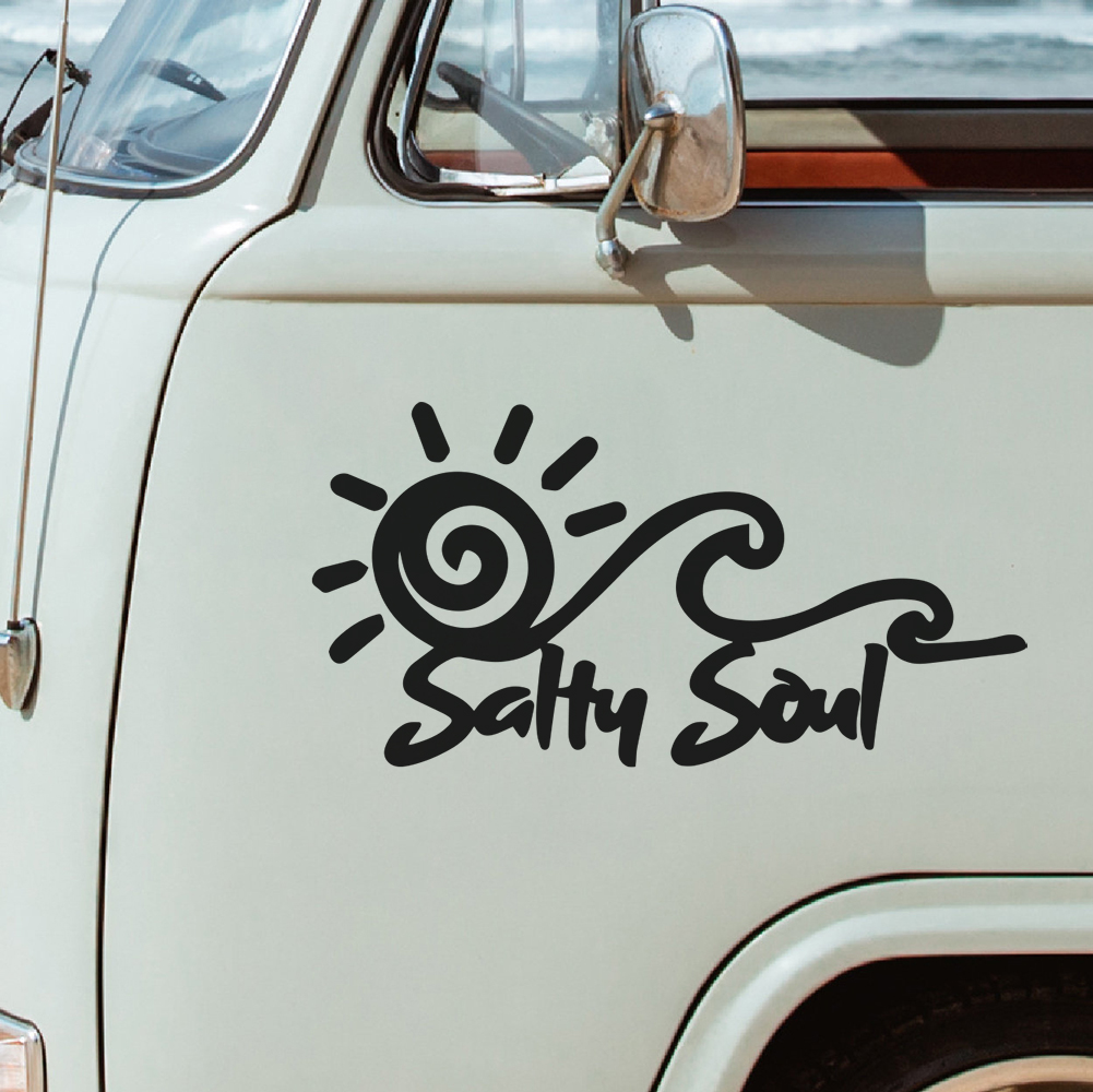 Salty Soul Sun Wave Vinyl Stic - Outdoor Adventure Rv recension och pris
