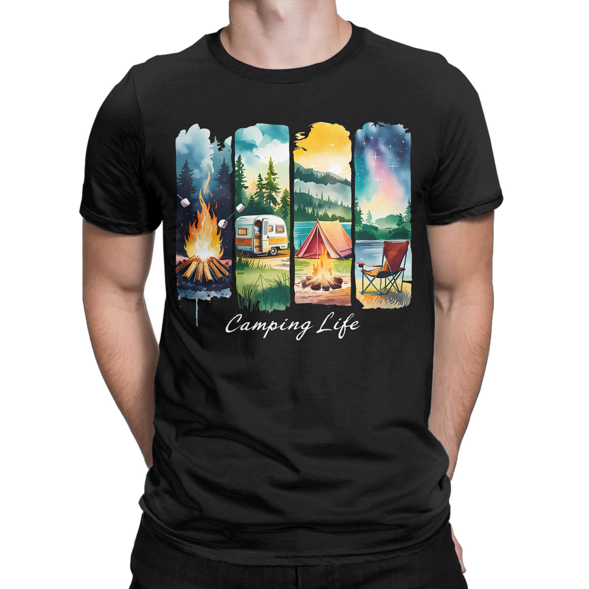 Camping Life T-Shirt RV Tent C - Outdoor Adventure Rv recension och pris