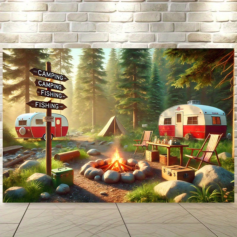 Camping RV Trailer Tapestry Ou - Outdoor Adventure Rv recension och pris