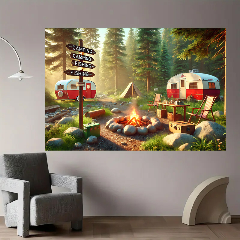 Camping RV Trailer Tapestry Ou - Outdoor Adventure Rv recension och pris