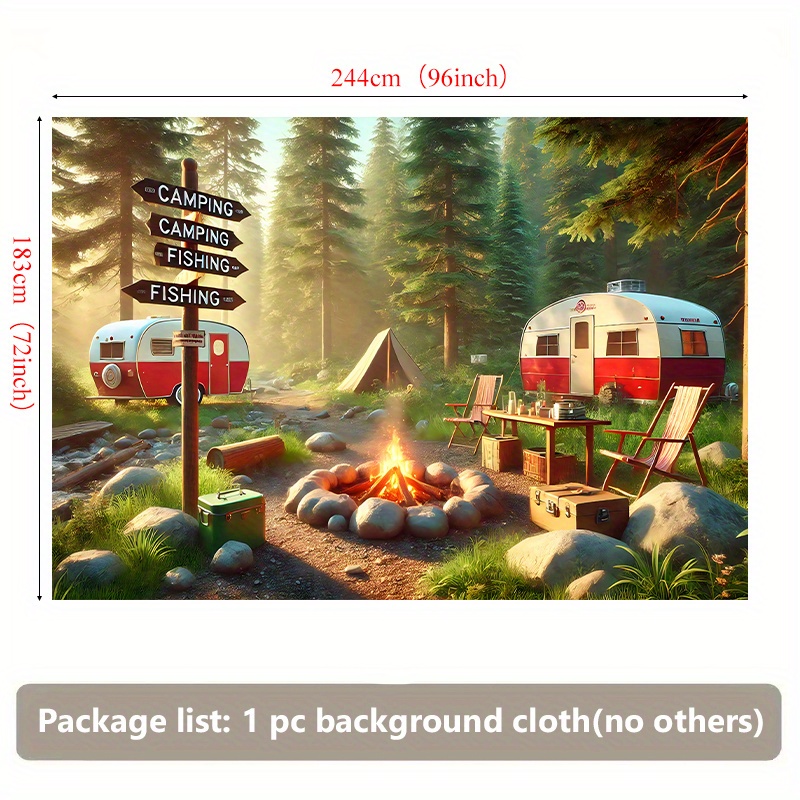 Camping RV Trailer Tapestry Ou - Outdoor Adventure Rv recension och pris