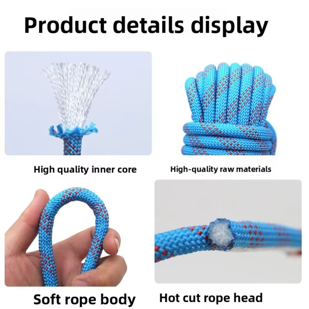 Thickened 10mm Safety Life Rop - Rope Climbing Static recension och pris
