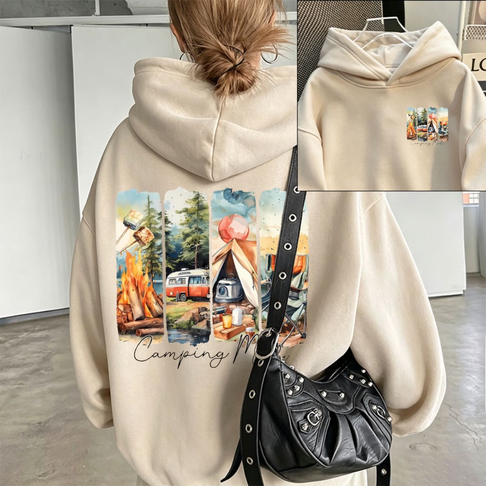 Women Camping Mode Watercolor  - Outdoor Adventure Rv recension och pris