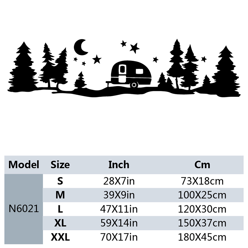 Large star forest vinyl Car st - Outdoor Adventure Rv recension och pris