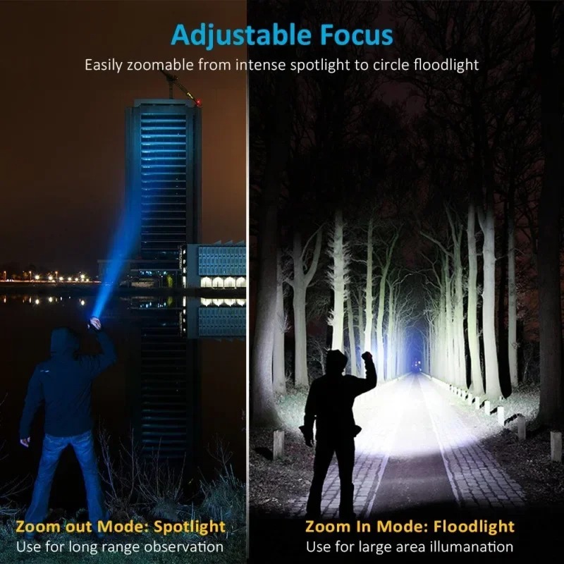 T6 LED Rechargeable Flashlight - Outdoor Adventure Travel recension och pris
