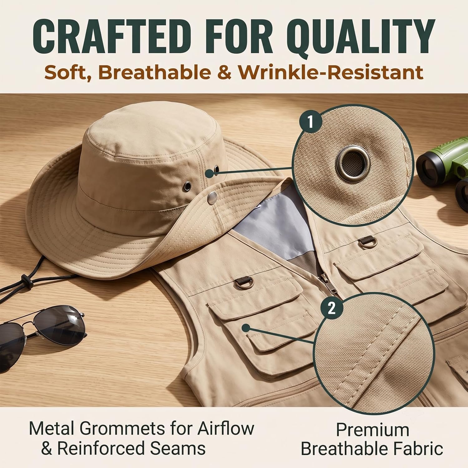 4 Pcs Men Safari Costume Set O - Zoo Outdoor Adventure Set recension och pris